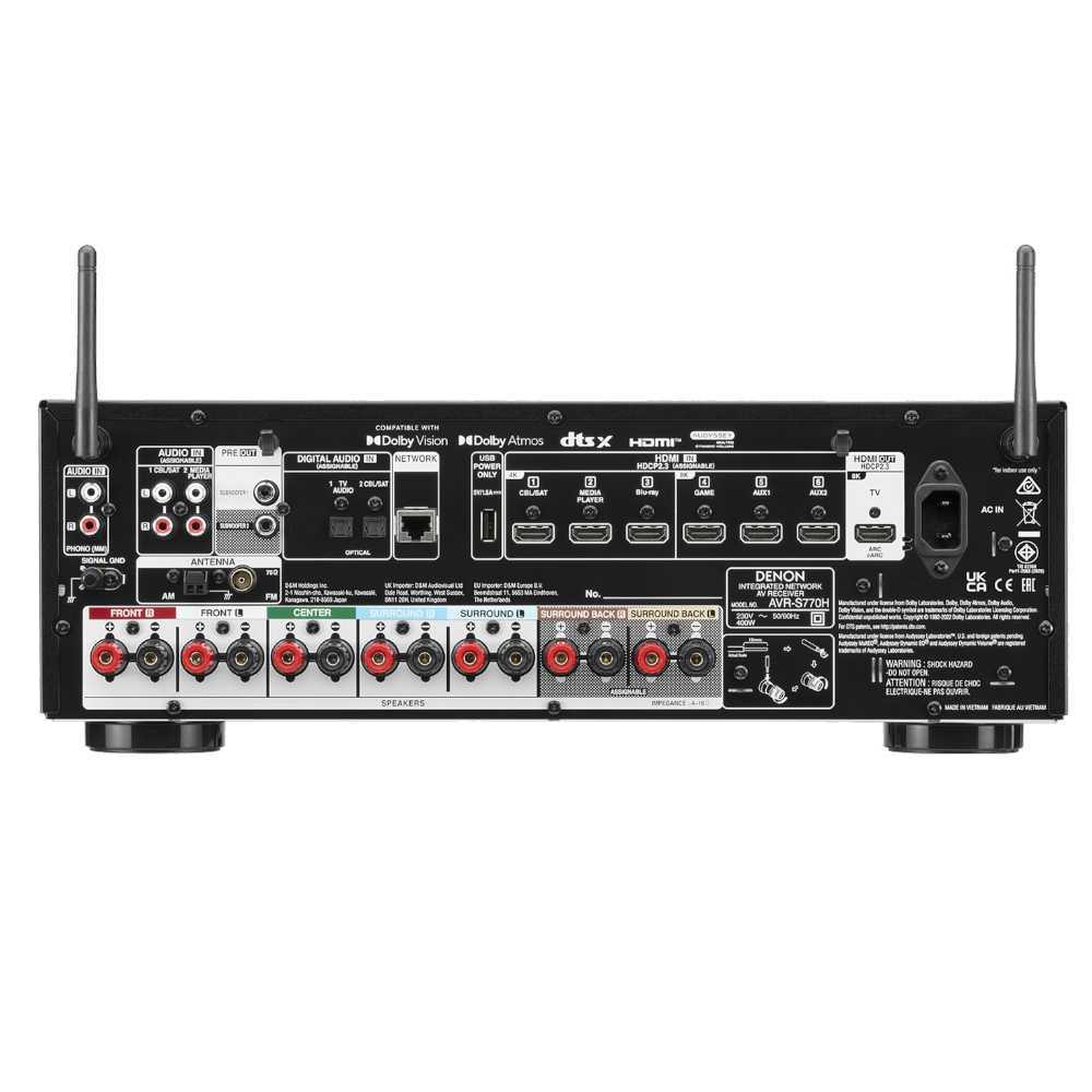 AV-ресиверы Denon AVR-S770H Black – цена, описание и отзывы — фото