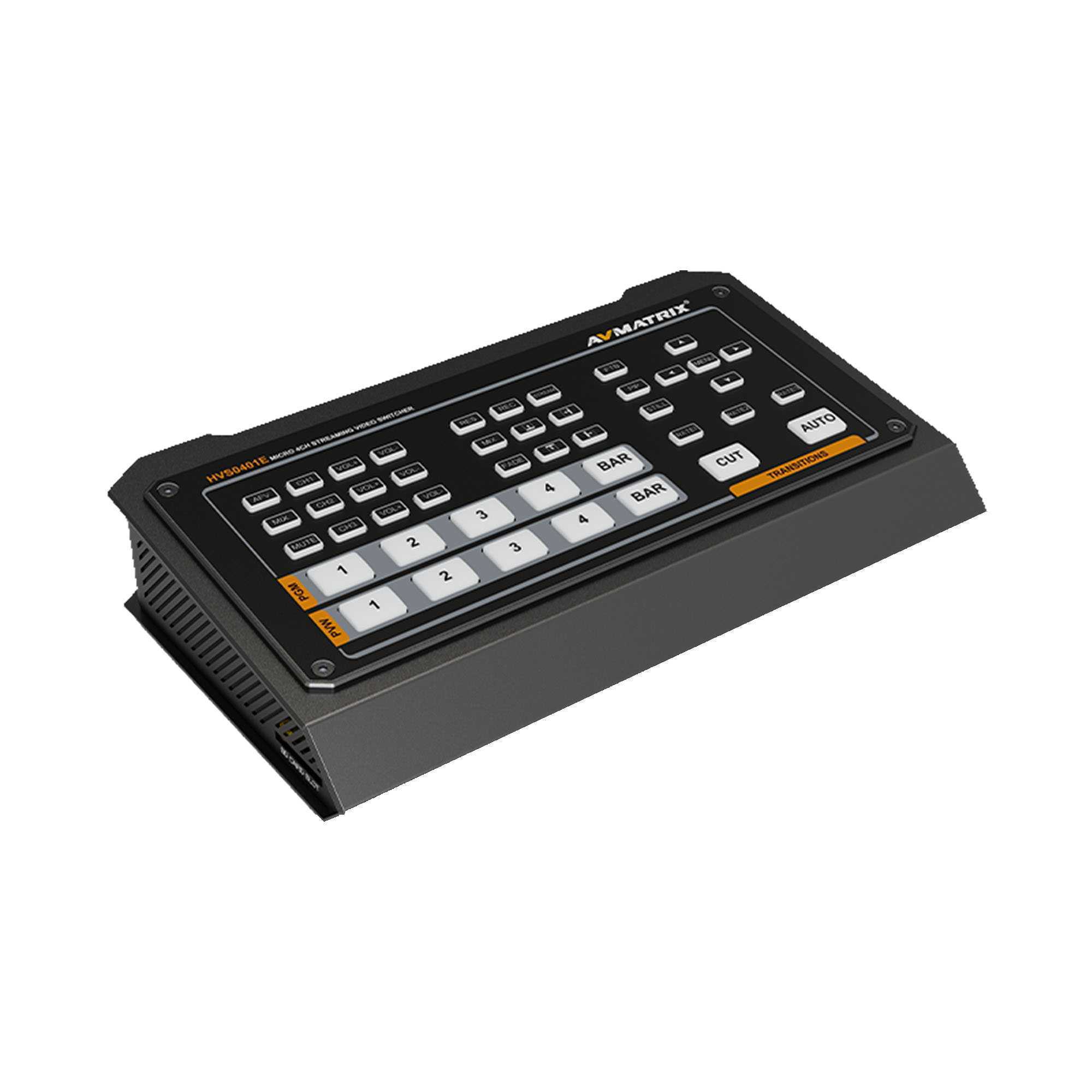Видеомикшер Видеомикшер-стример AVMATRIX HVS0401E компактный 4CH HDMI/DP USB/LAN – цена, описание и отзывы — фото