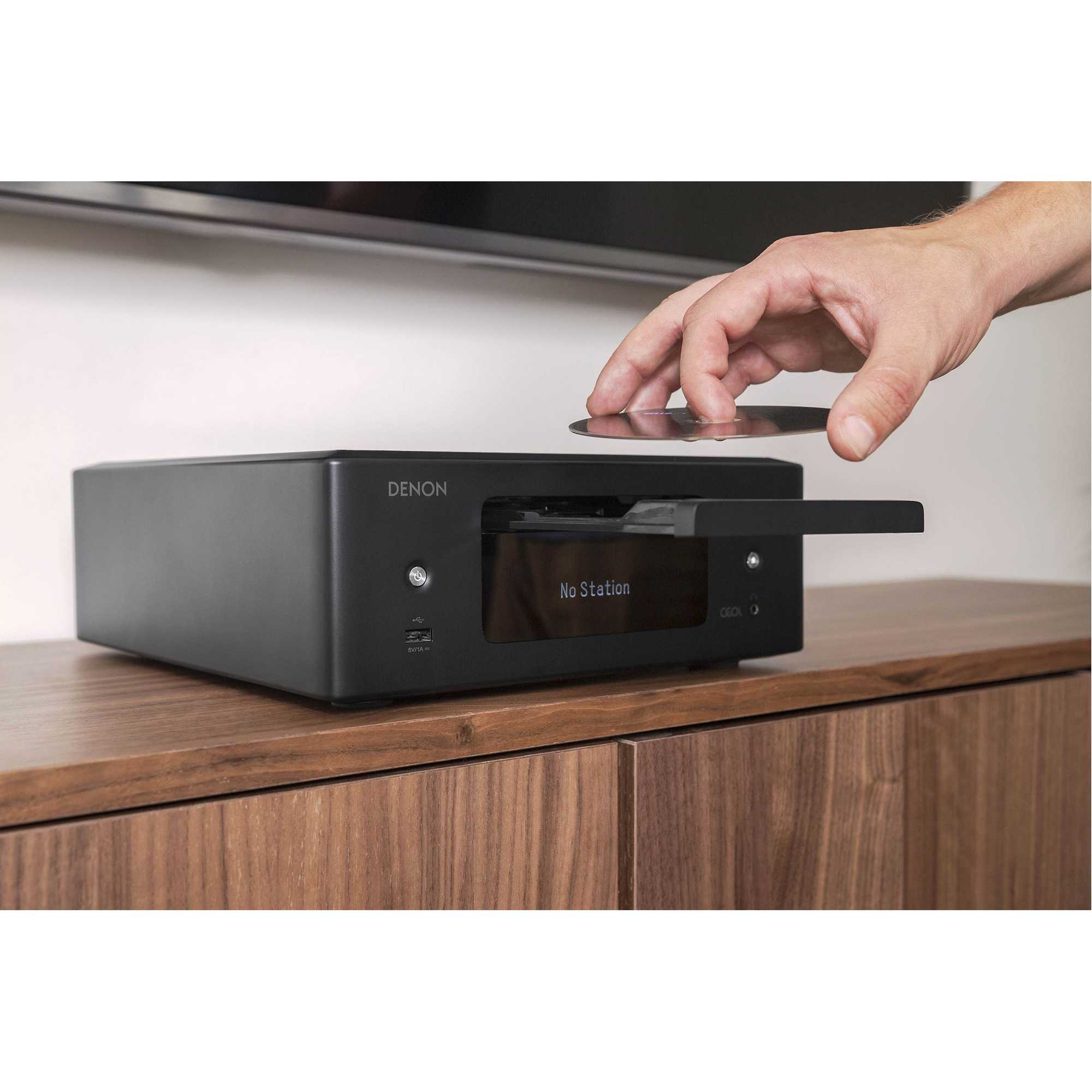 CD проигрыватель Denon RCD-N12 DAB Black – цена, описание и отзывы — фото