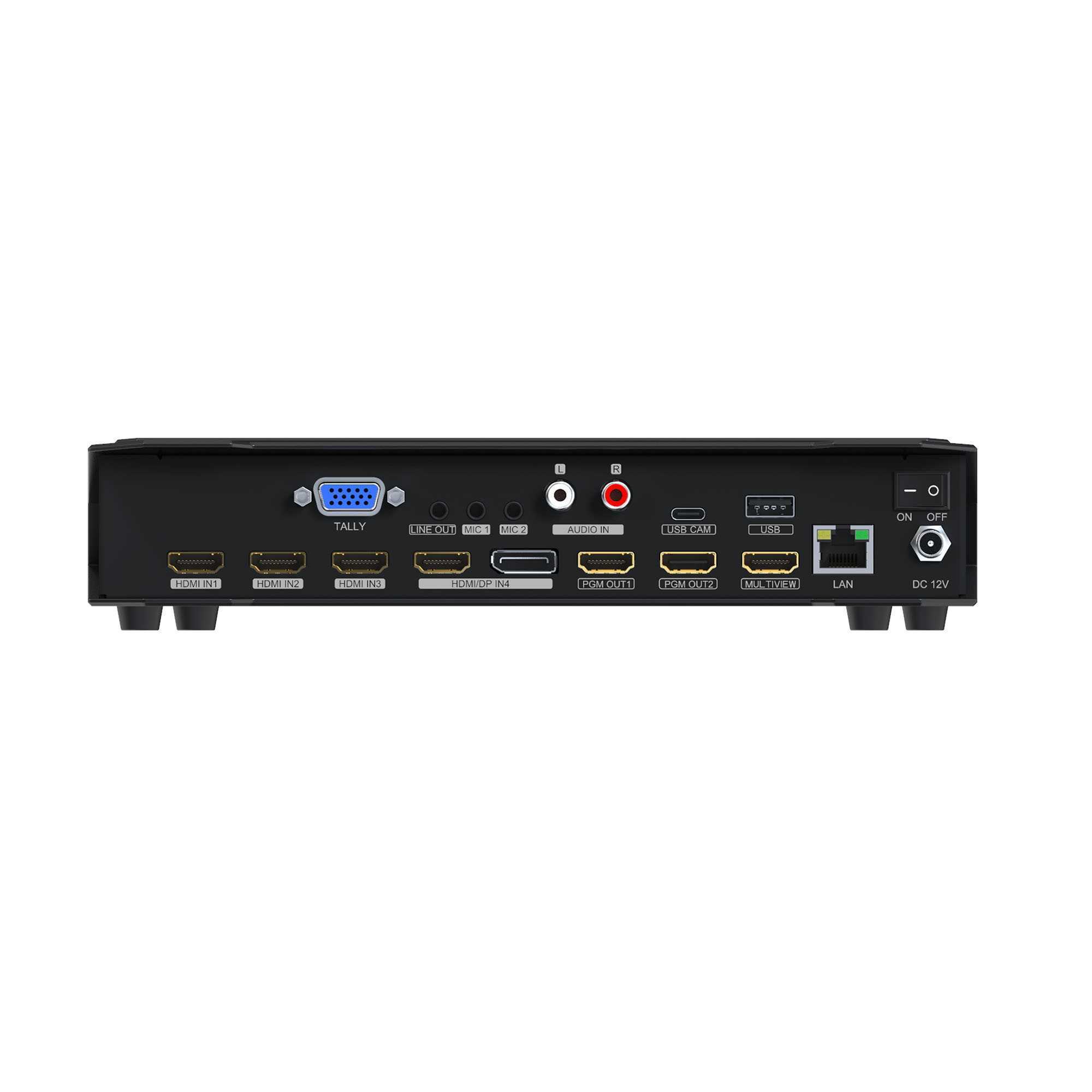 Видеомикшер Видеомикшер-стример AVMATRIX HVS0401E компактный 4CH HDMI/DP USB/LAN – цена, описание и отзывы — фото
