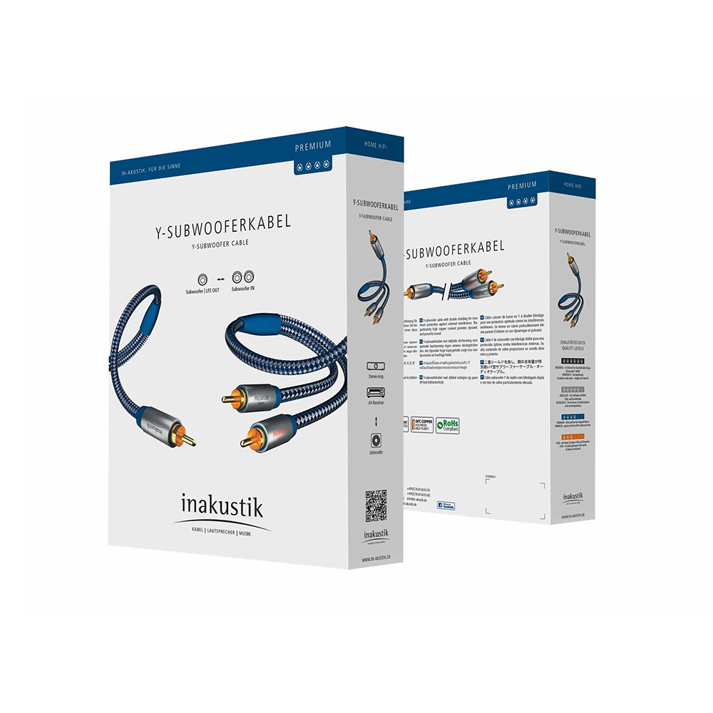 Y-коннектор Inakustik Premium Y-Subwoofer Cable, Y-Sub 3m – цена, описание и отзывы — фото