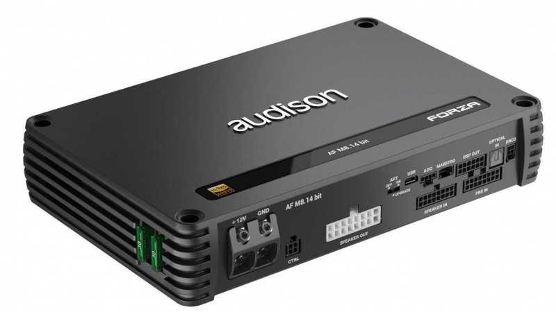 Audison AF M8.14 bit  8-КАНАЛЬНЫЙ УСИЛИТЕЛЬ С 14-КАНАЛЬНЫМ DSP - 1120W 