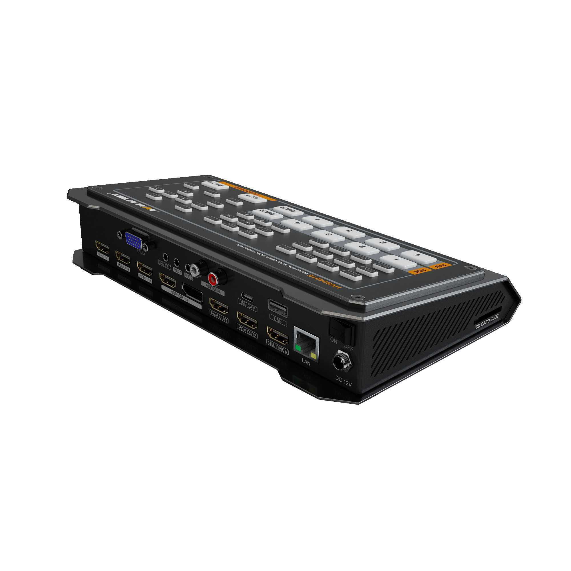 Видеомикшер Видеомикшер-стример AVMATRIX HVS0401E компактный 4CH HDMI/DP USB/LAN – цена, описание и отзывы — фото