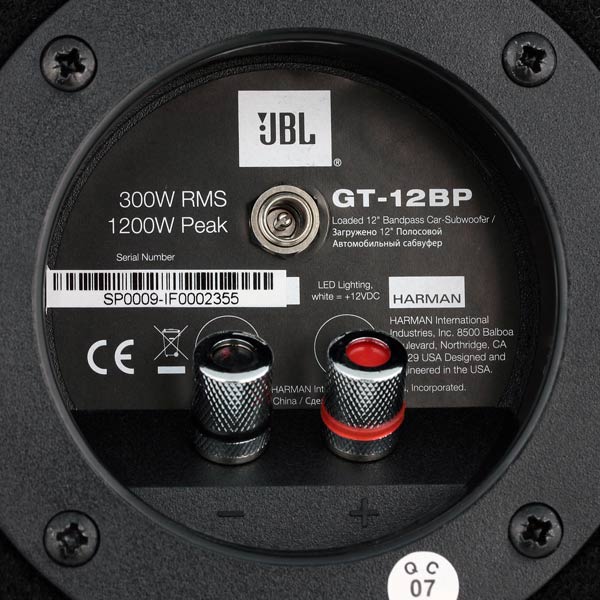 Сабвуфер JBL GT-12BP – цена, описание и отзывы — фото