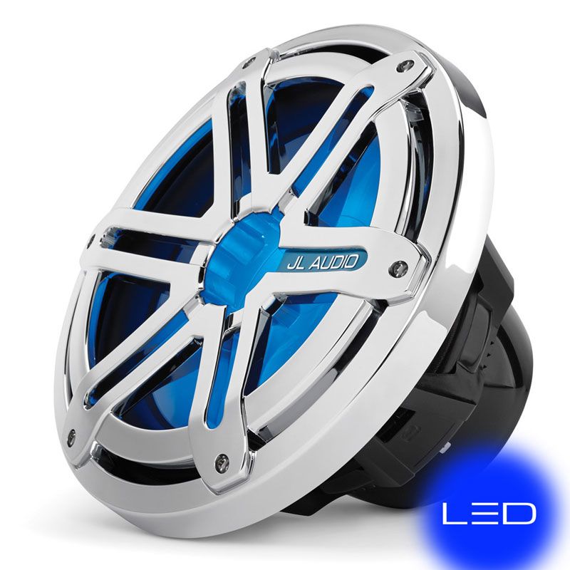 Морской сабвуфер JL Audio MX10IB3-SG-CLD-B Sport Chrome w/blue LED – цена, описание и отзывы — фото