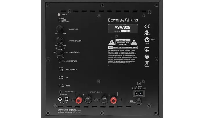  Bowers & Wilkins ASW608 Matte Black – цена, описание и отзывы — фото