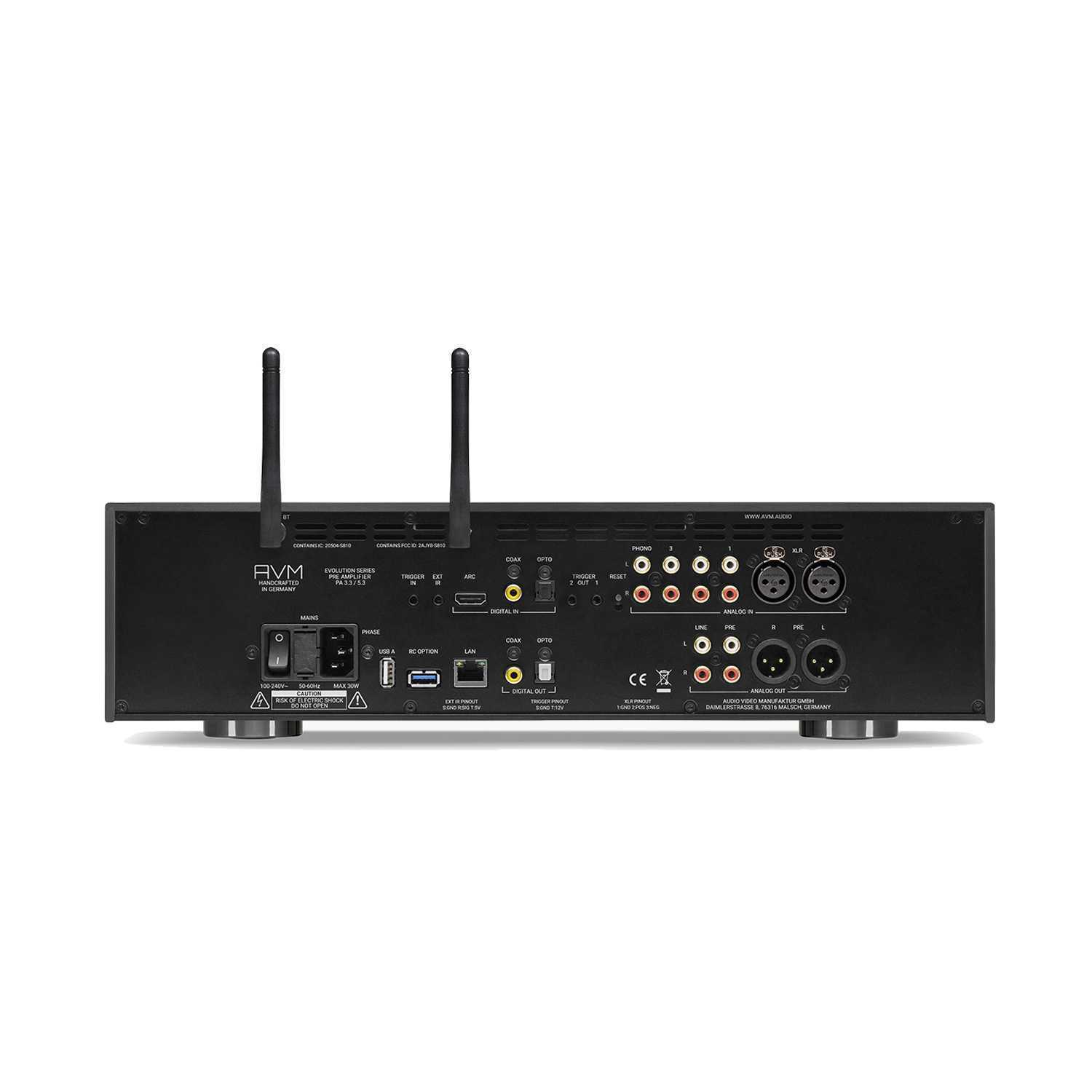 Предусилитель AVM Audio PAS 5.3 Black – цена, описание и отзывы — фото