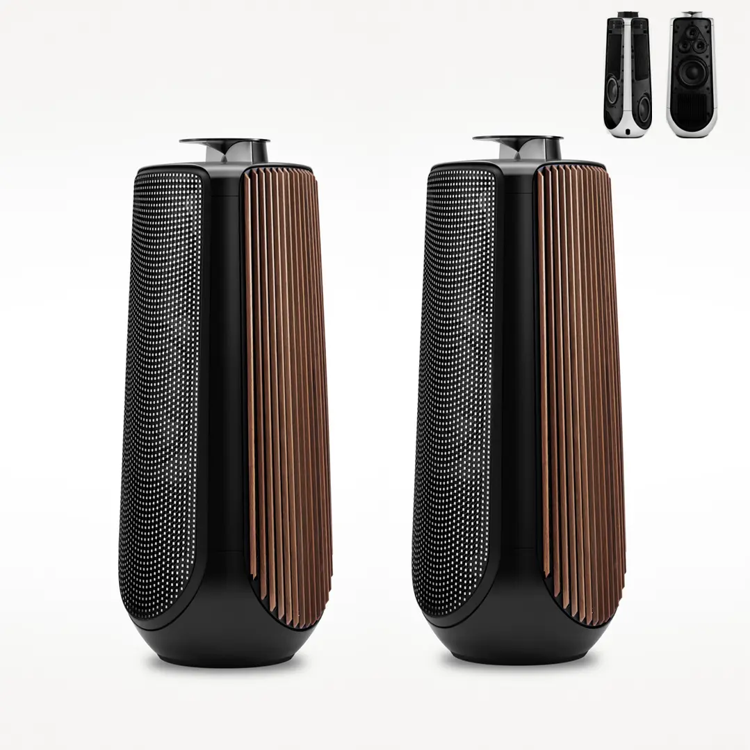 Напольная акустическая система Bang & Olufsen Beolab 50 Piano Black, Black Cover / Black Side Panel – цена, описание и отзывы — фото