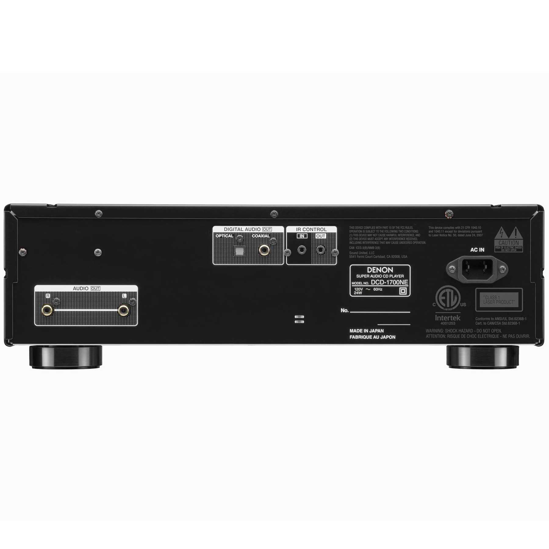 CD проигрыватель Denon DCD-1700NE Black – цена, описание и отзывы — фото