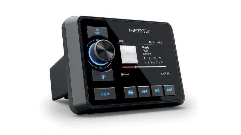 Elettromedia представляет  судовой цифровой медиаресивер Hertz Marine HMR 20