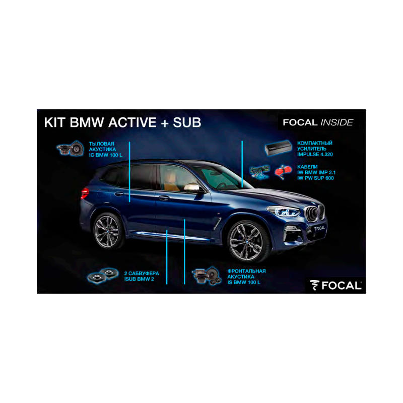 Focal KIT BMW ACTIVE + SUB – цена, описание и отзывы — фото