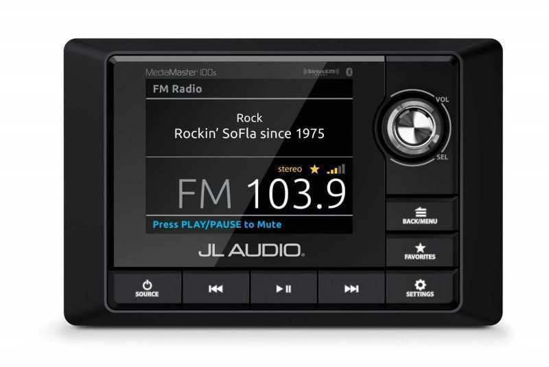 Морское головное устройство JL Audio MM50 и JL Audio MM100s BE