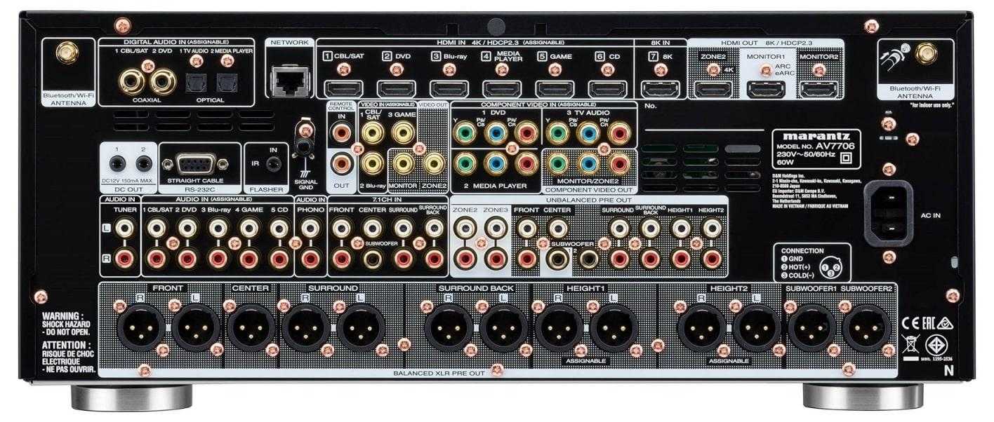 AV-ресиверы Marantz AV7706 Black – цена, описание и отзывы — фото