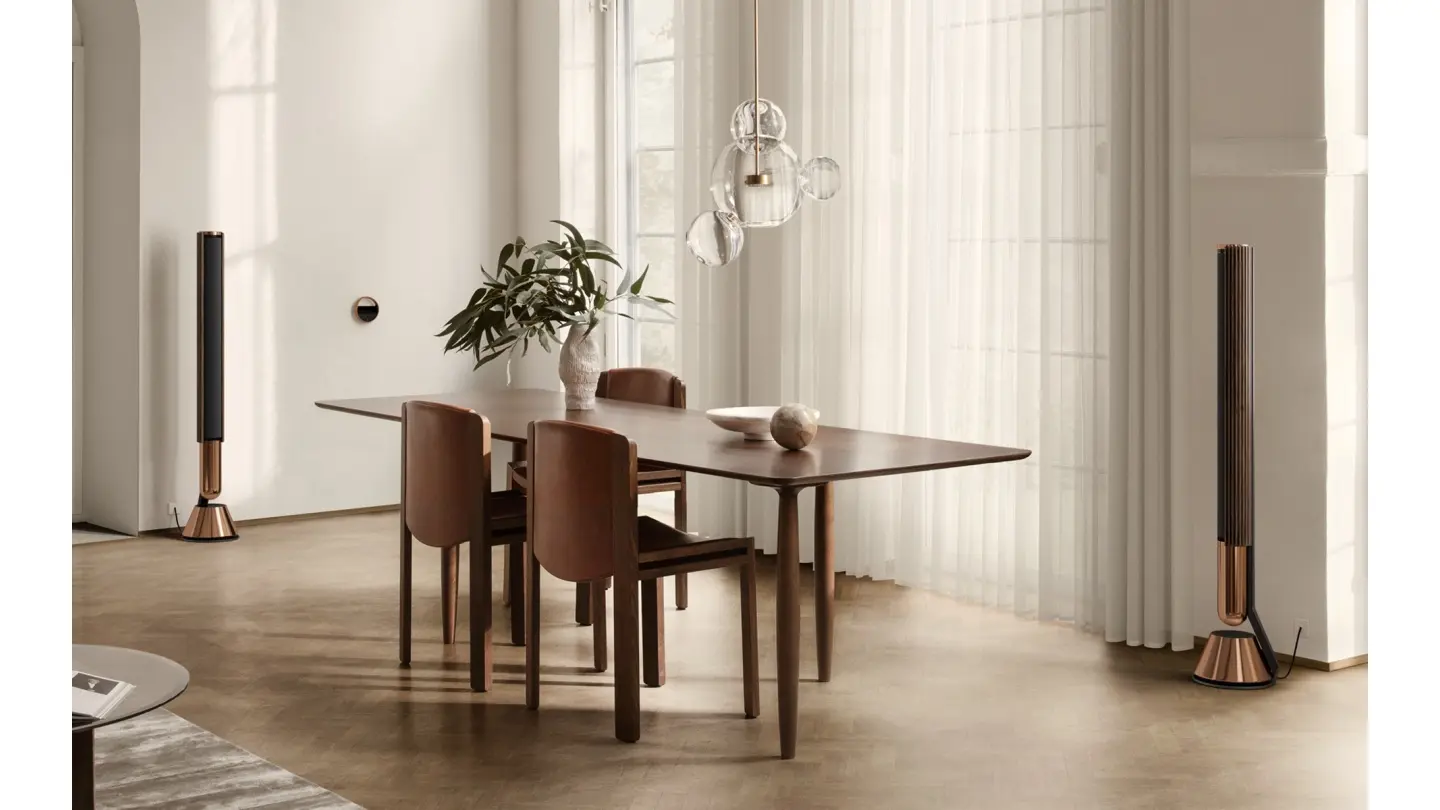 Напольная акустическая система Bang & Olufsen Beolab 28 Bronze Tone/Dark Oak, Floor Stand – цена, описание и отзывы — фото