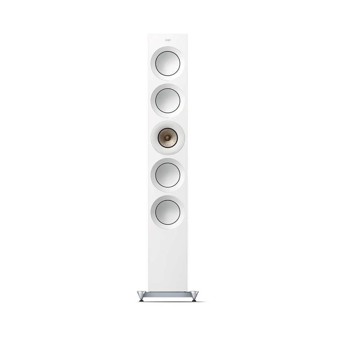 Напольная акустическая система KEF Reference 5 Meta High Gloss White Champagne – цена, описание и отзывы — фото