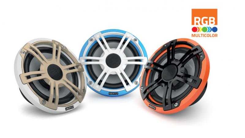 Новая серия HEX 6.5 S-LD-G - Коаксиальные АС Marine с RGB подсветкой