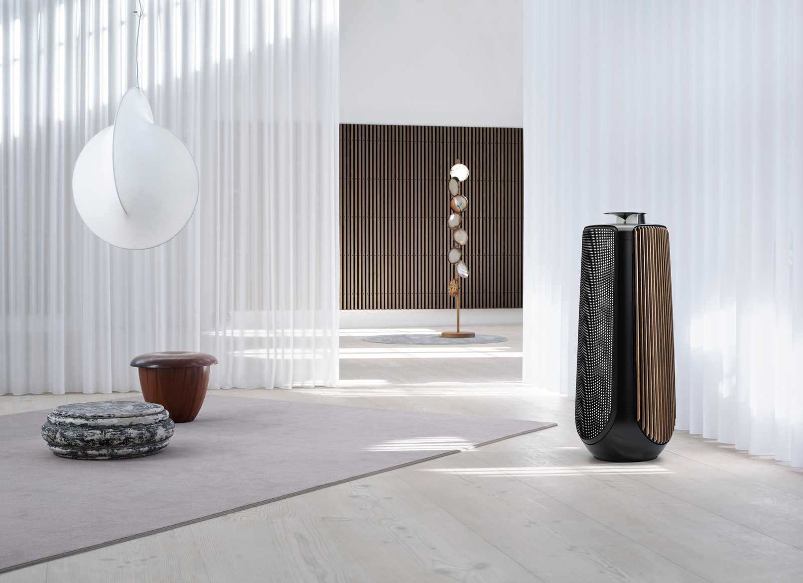 Напольная акустическая система Bang & Olufsen Beolab 50 Piano Black, Black Cover / Black Side Panel – цена, описание и отзывы — фото