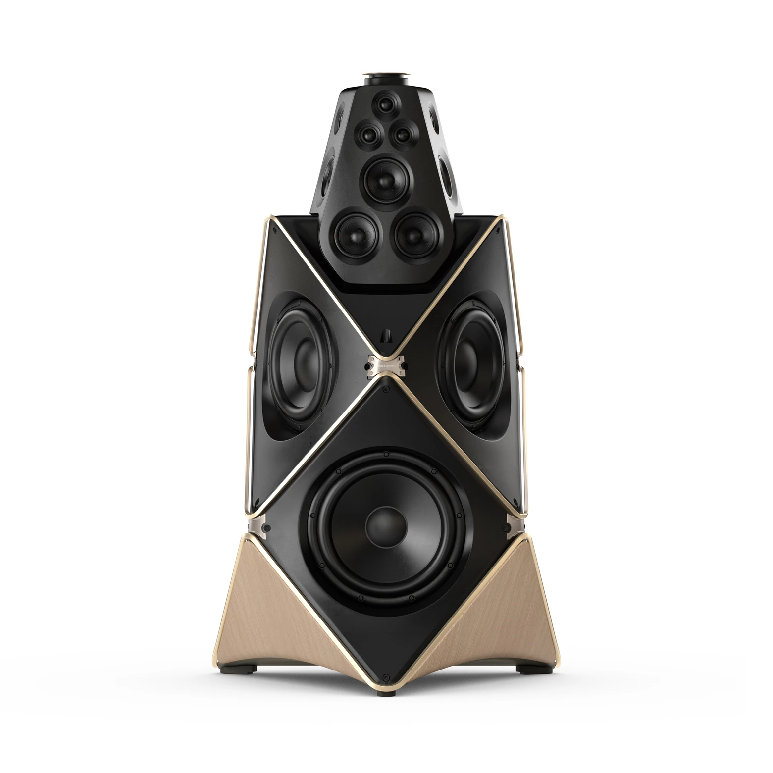 Напольная акустическая система Bang & Olufsen BeoLab 90 Light Oak, Sand / Gold Tone – цена, описание и отзывы — фото