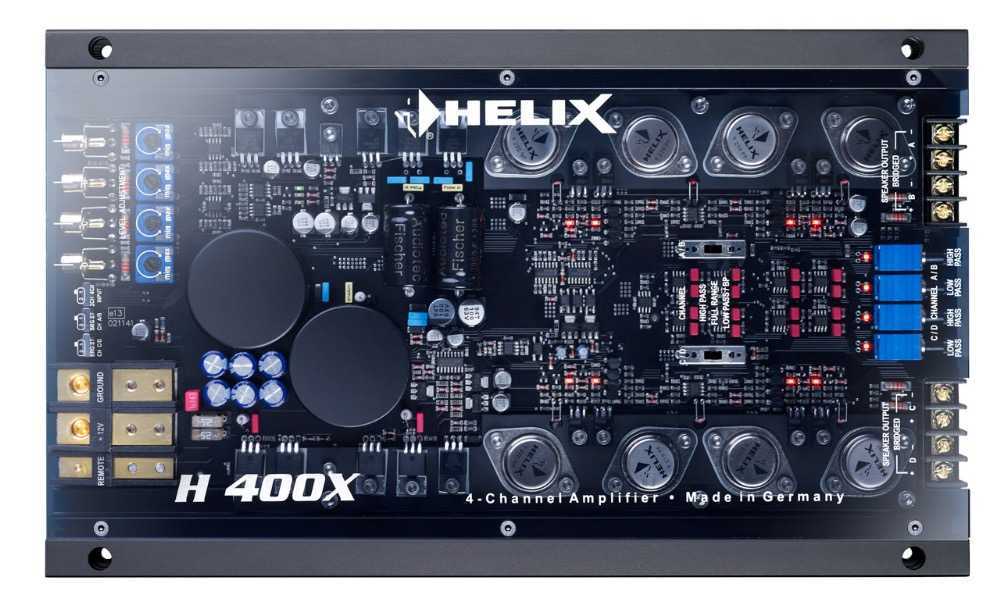 4-канальный усилитель Helix H 400X – цена, описание и отзывы — фото