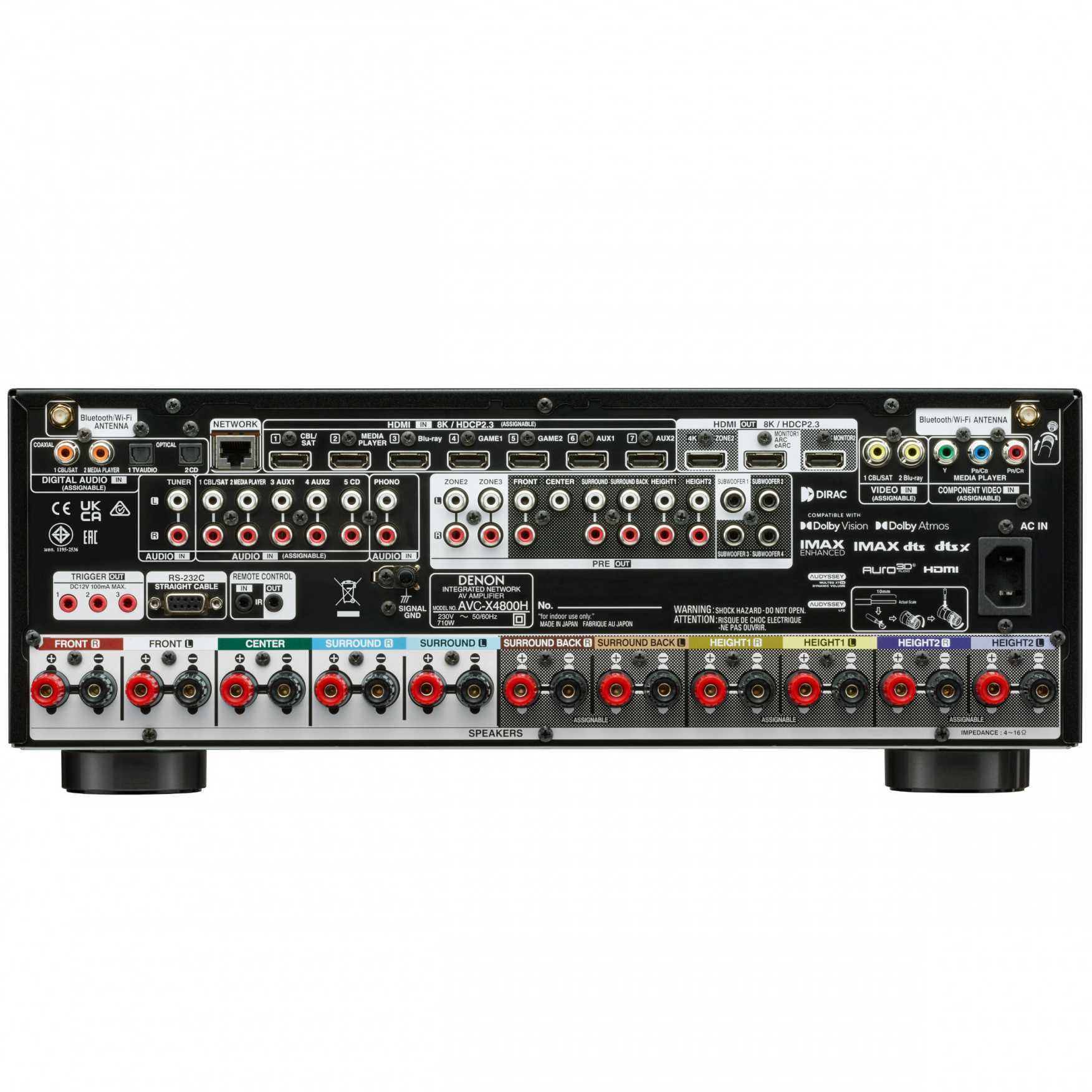 AV-ресиверы Denon AVC-X4800H Silver – цена, описание и отзывы — фото