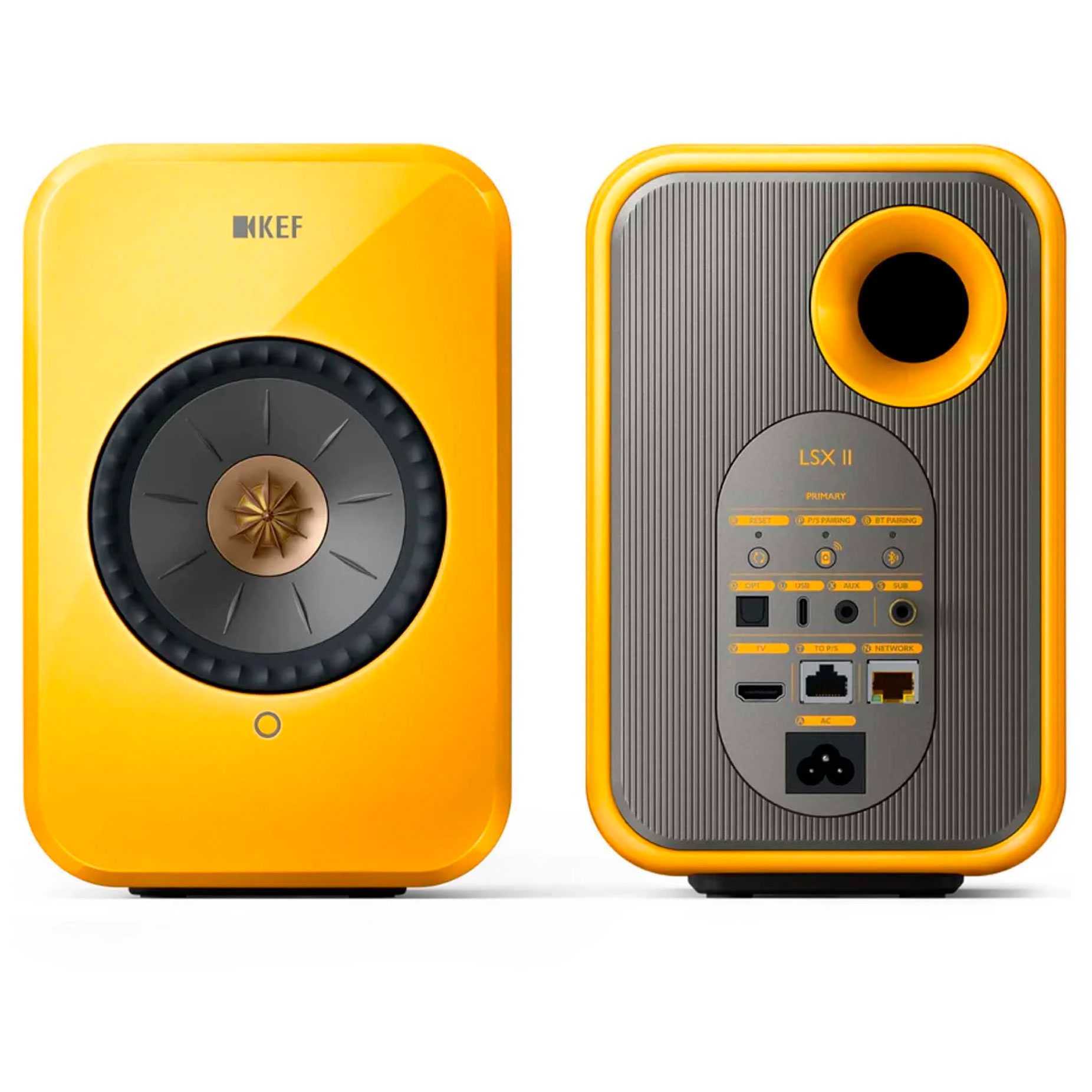 Полочная акустика KEF LSXII Solaris Yellow – цена, описание и отзывы — фото