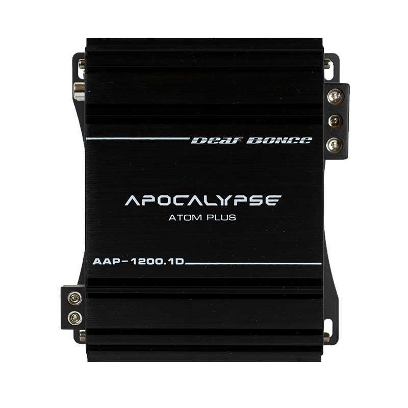 Новинка от DEAF BONCE усилитель APOCALYPSE AAP-1200.1D ATOM PLUS