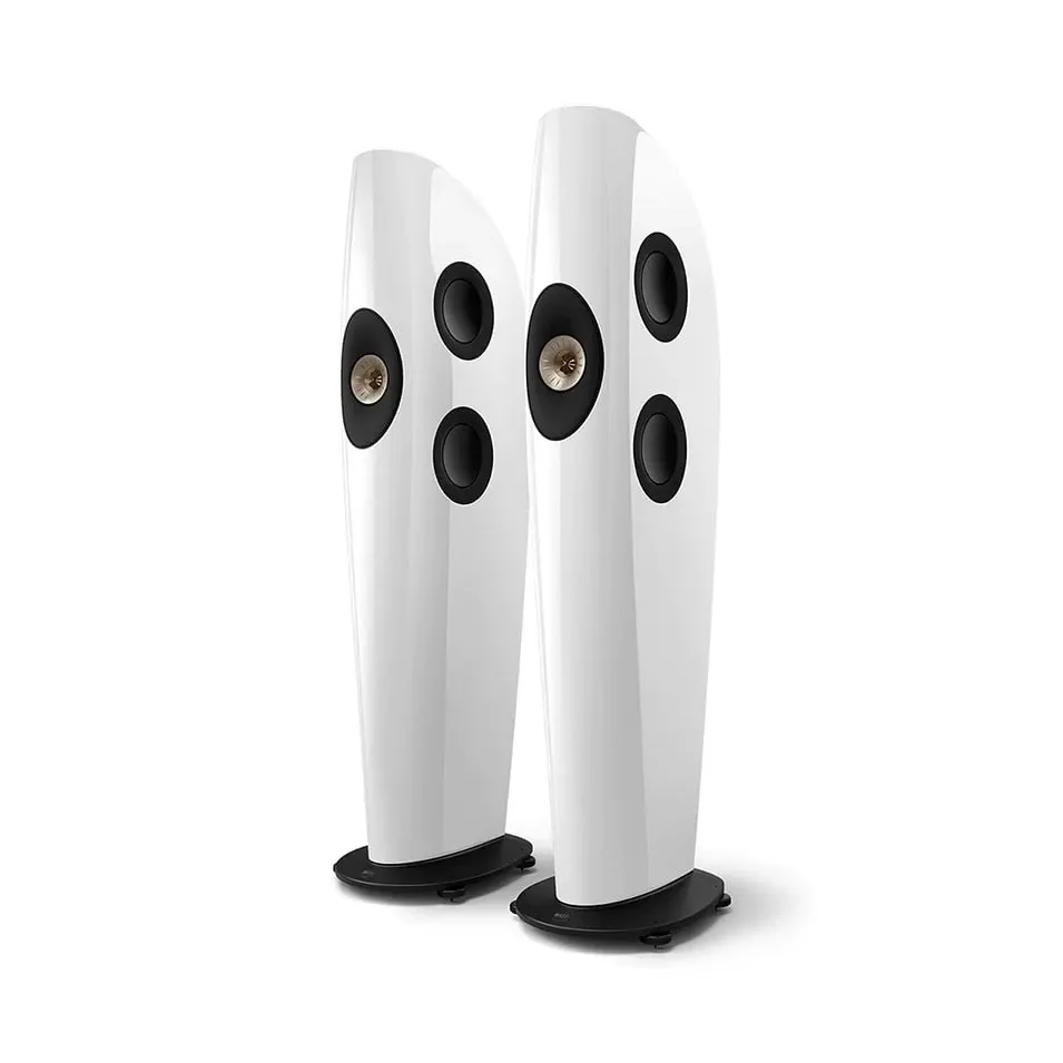 Напольная акустическая система KEF Blade Two Meta Arctic White Champagne – цена, описание и отзывы — фото