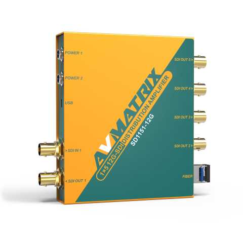 Усилитель-распределитель Усилитель-распределитель AVMATRIX SD1151 12G-SDI 1×5 с восстановлением тактовой частоты – цена, описание и отзывы — фото