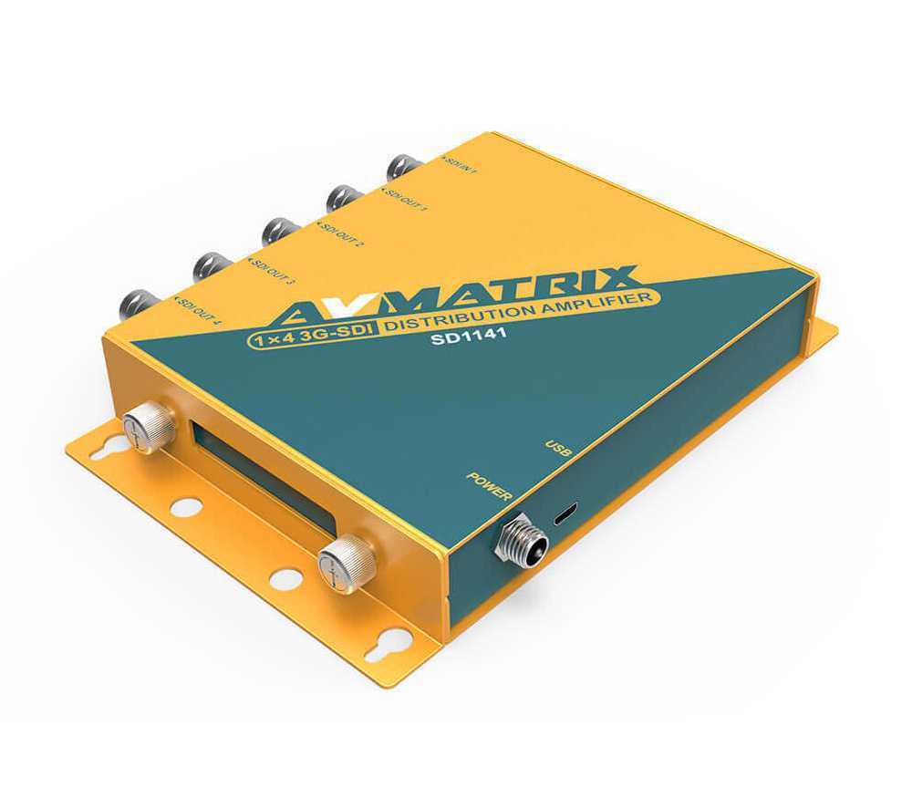 Усилитель-распределитель Усилитель-распределитель AvMatrix SD1141 сигнала 3G-SDI 1х4 – цена, описание и отзывы — фото