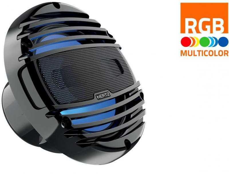 Новинка от Hertz морская акустика HMX 6.5 LD-TW / TC и HMX 8 LD-TW / TC с LED-подсветкой