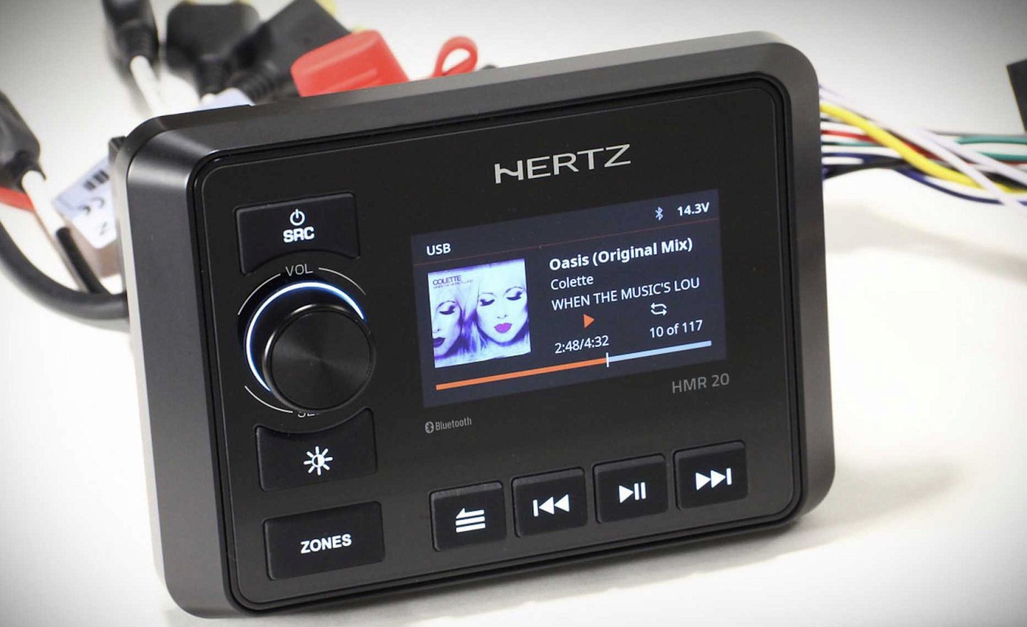 Elettromedia представляет  судовой цифровой медиаресивер Hertz Marine HMR 20