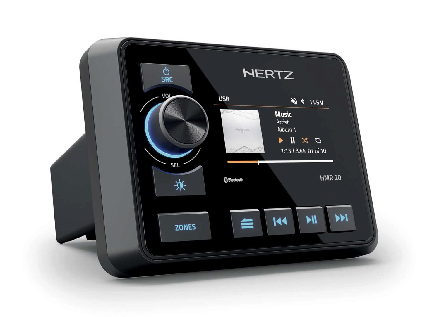 Elettromedia представляет  судовой цифровой медиаресивер Hertz Marine HMR 20
