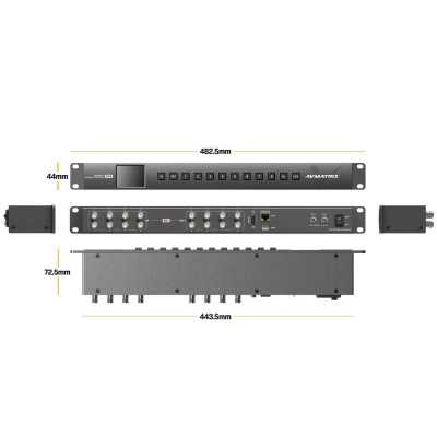 Матричный коммутатор Матричный коммутатор AVMATRIX MSS0811 компактный 3G-SDI 8×8 – цена, описание и отзывы — фото